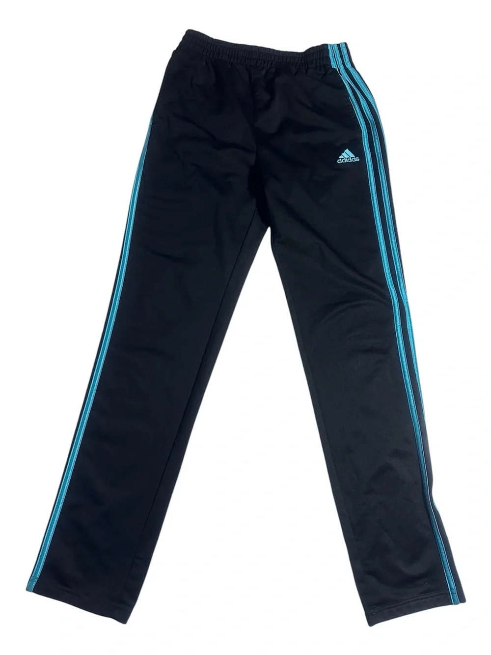 Adidas black & teal track pants girls XL 18/20